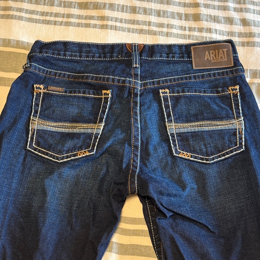 Ariat Indigo Denim Jeans with Contrast Stitching